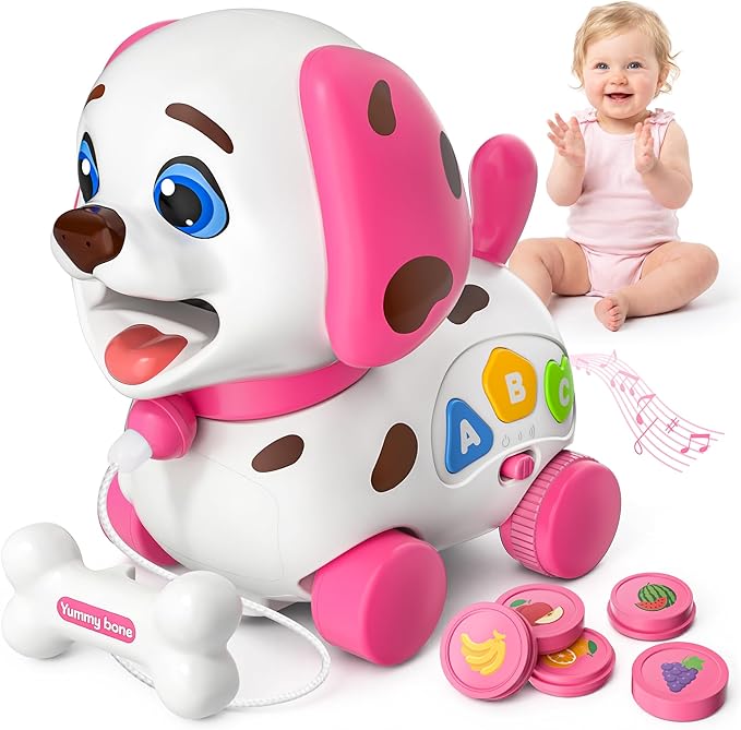 Puppy Toy for 1 Year Old Girl Gift, Musical Baby Toy 6-12-18 Month, First Birthday Gifts for 1 Year Old Girl Boy, Educational Infant Toys for 7 8 9 10-12 Month
