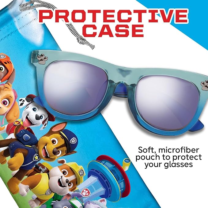 Sun-Staches Paw Patrol and Paw Patrol Skye Sunglasses for Kids - with Soft Case - Officially Licensed Paw Patrol Merchandise