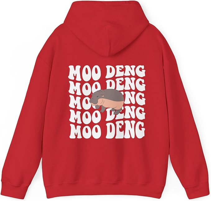 YOUNG GREEN Moo Deng Cute Sweatshirt Moo Deng Bouncy Pig T-Shirt The Cute Baby Hippo Sweatshirt Gift For Womens