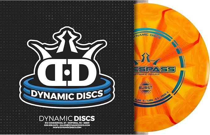 Dynamic Discs Prime Burst Trespass Disc Golf Distance Driver | Overstable Disc Golf Driver | 175g