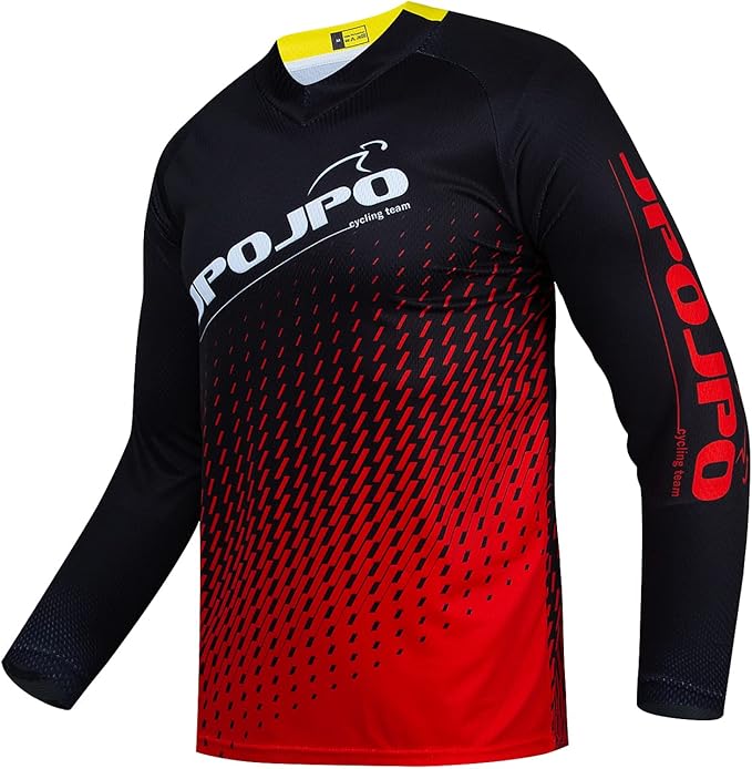Boy Girl Cycling Jersey Kids Mountain Bike Motocross Long Sleeve Shirt Biking Tops 4-14 Years