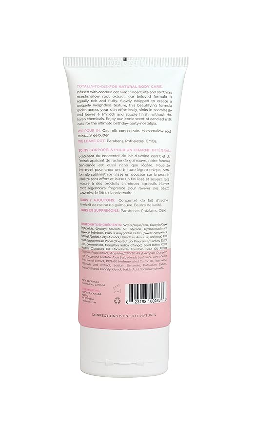 Cake Beauty, Shea Butter Body Cream Body Lotion For Women Dry Skin, Basic, Milk Made Indulgent, 7 Fl Oz