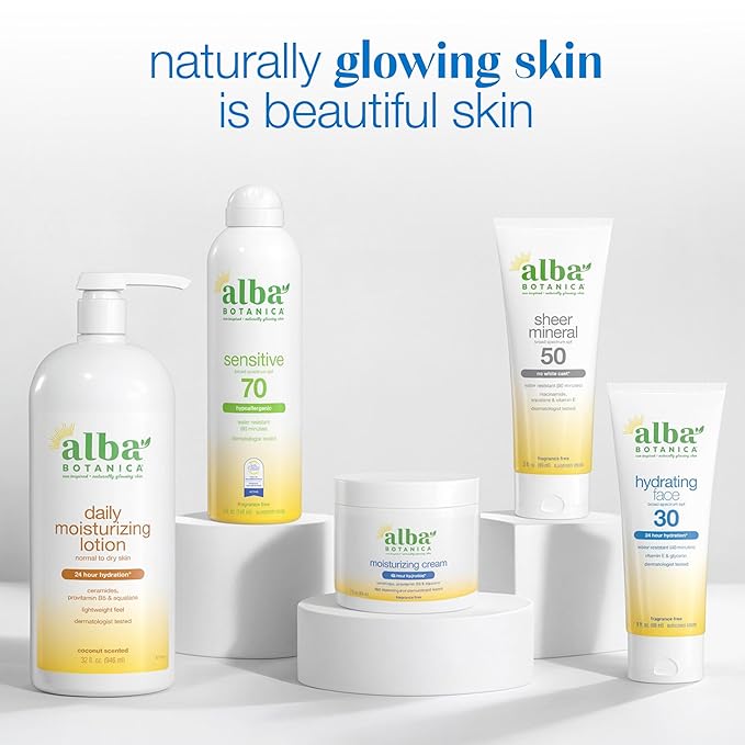 Alba Botanica Daily Moisturizing Lotion, Sensitive Skin, Fragrance Free, 32 Oz (Packaging May Vary)