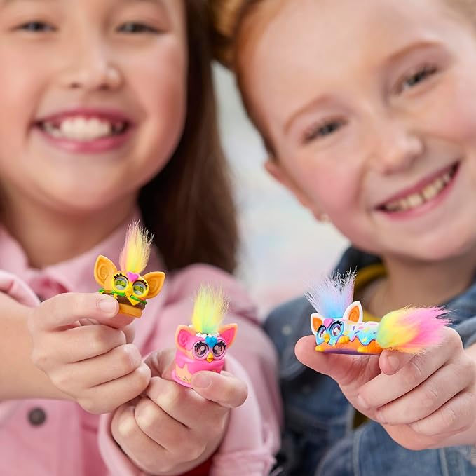 Furby Minis 12 Pack of Tiny Toy Figures, 1 Inch Collectibles, Series 1, Party & Play Food Themes, Ages 5+ (Amazon Exclusive)