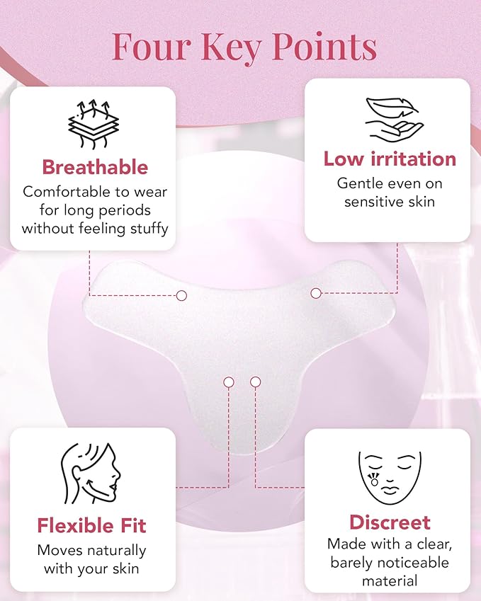 Anti Wrinkle Facial Patches & Smile Line Patches - Frown Line Patches,Face & Wrinkle Tape for Forehead Wrinkle/Dream Patches/TRIANGLE- Made in Japan