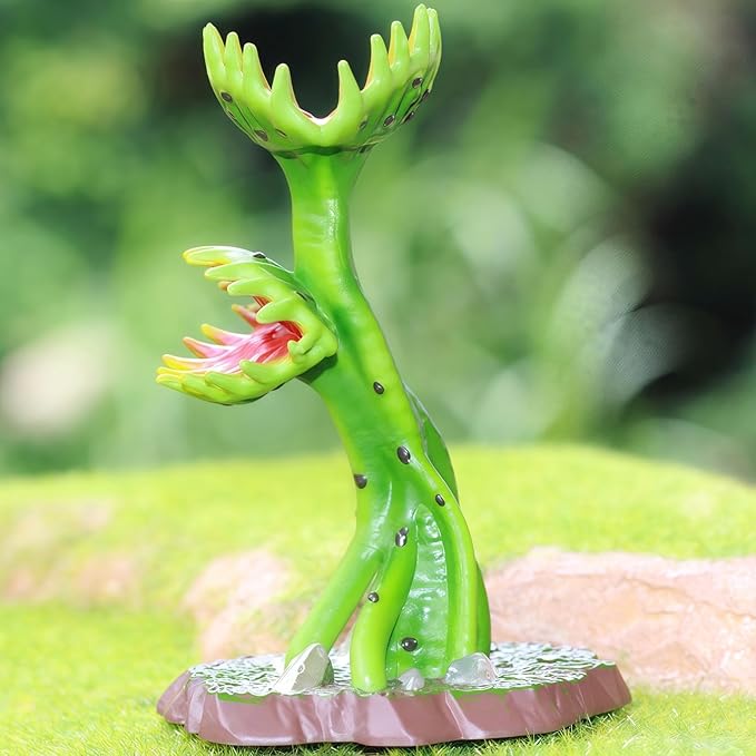 Gemini&Genius Plant Action Figure Toys for Kids Venus Flytrap Figure Carnivorous Flowers Carnivorous Plants Decor