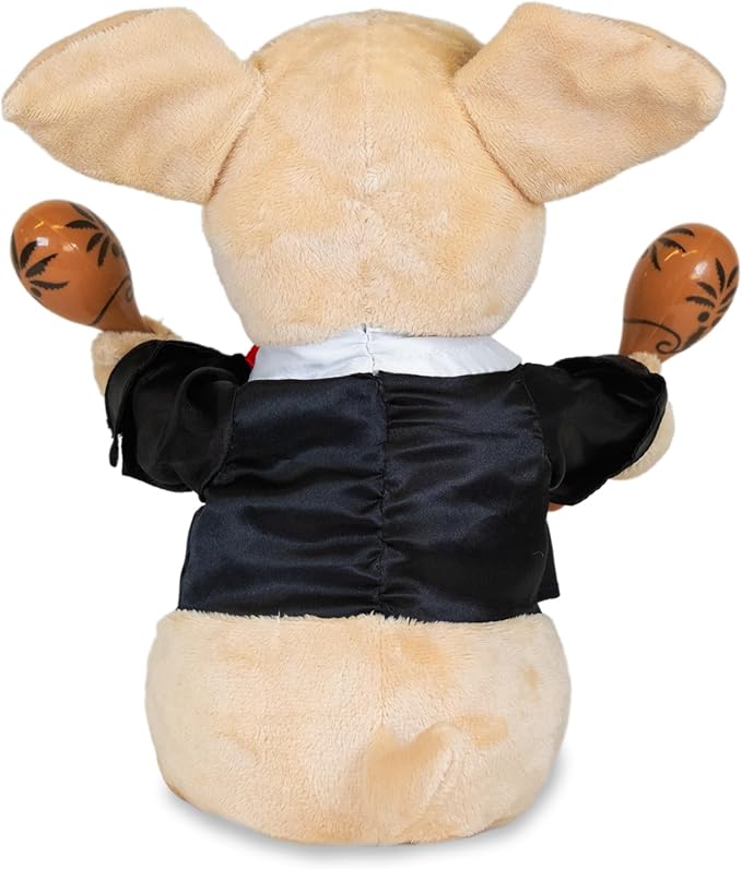 Cuddle Barn Chuey Bamba 12" Singing Chihuahua Animated Plush Toy, Shakes Maracas to La Bamba