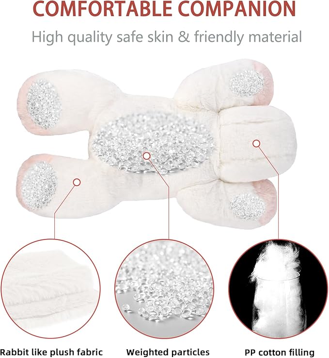 NiuniuDaddy 20" | 3.3 Pound Unicorn Weighted Stuffed Animals Plush Toy, Large Giant Pillowfort Body Pillow Animal with Kids Adults, Small Heavy Fluffy Fur Weighted Plushie for Gift Birthday Christmas