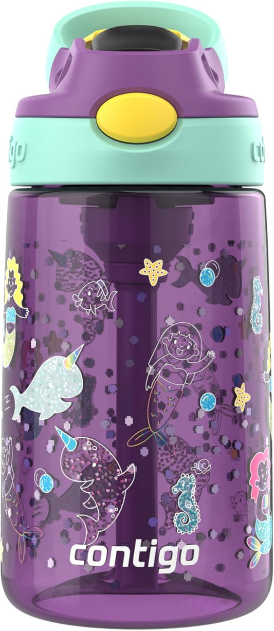 Contigo Kids Water Bottle with Redesigned AUTOSPOUT Straw, 14 oz