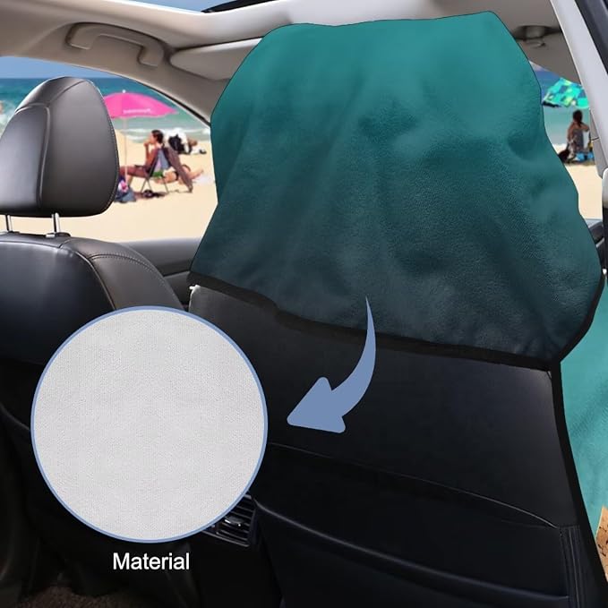 INSTANTARTS Mountain Peak Moon Car Seat Cover Protector Sweat Towel Multi-Functional Car Towel