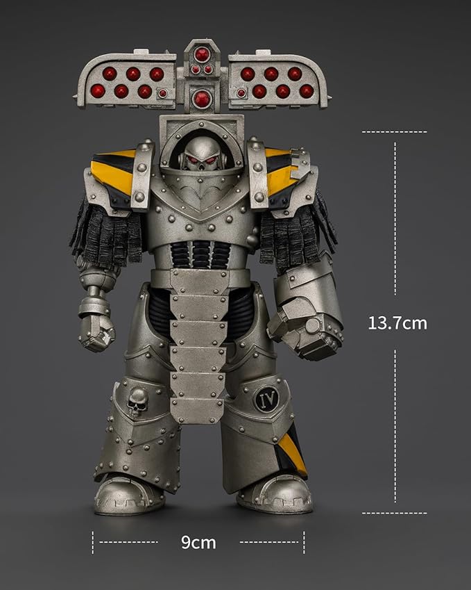 JoyToy 40K Genuine License 1:18 Action Figure, lron Warriors Tyrant Siege Master Terminator with Rocket Launcher, 5.35in Collectible Action Figures