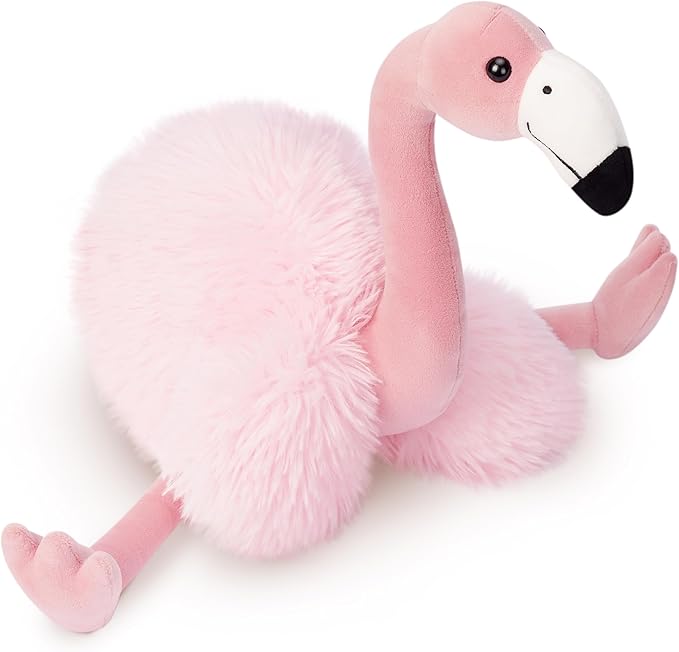 IKASA Flamingo Stuffed Animals Plush Toys,17.5 inches Soft and Cuddly Hugging Throw Pillow Toy, Gift for Kids Girls Boys