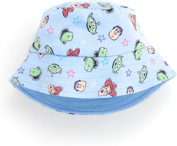 Disney Baby Romper and Reversible Bucket Sun Hat Outfit Set Newborn to Infant Sizes (Newborn - 24 Months)