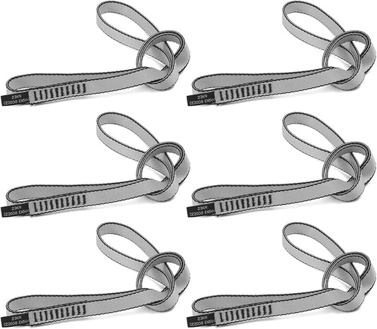18MM Nylon Climbing Sling Runner 23KN CE2008/EN566 Strong Webbing Straps for Rock Climbing,Mountaineering, Rappelling, Swing, Yoga Hammock etc
