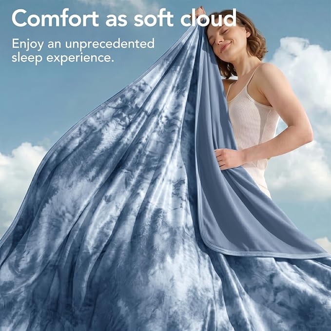 Cooling Blanket Twin 60"x80" for Hot Sleepers | Cold Summer Soft Blanket for Bed Couch and Travel Absorbs Heat Q-Max>0.35 Cool Lightweight Throw for Night Sweats Menopause