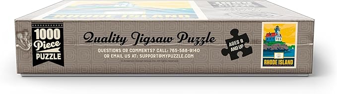 MyPuzzle Rhode Island: The Ocean State - Premium 1000 Piece Jigsaw Puzzle for Adults