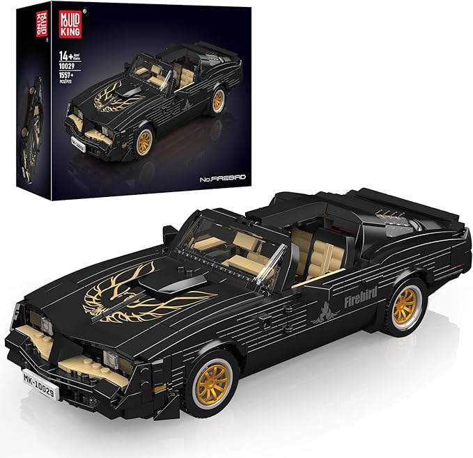 Mould King 10029 Car Model Toys MOC Bricks Collectible Sportscar Building Blocks, Racing Car Building Kits for Adult, Static Version 1,557 Pieces