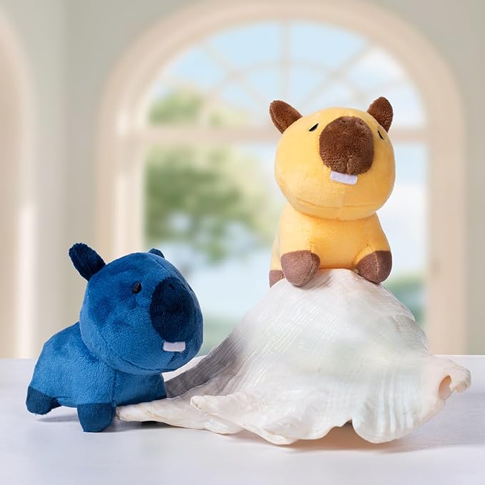Urdu Blind Box Figures,Cute Fuwafuwa Capybara Series Plush Blind Box,Random Design Action Figures Collectible Toys Home Decorations, Holiday Birthday Gifts,Single Box