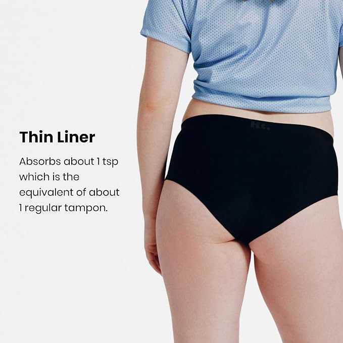 KNIX Teen Girls Leakproof Period Underwear Boyshort 3-Pack – Light Flow Protection, Absorbs 1–3 Regular Tampons
