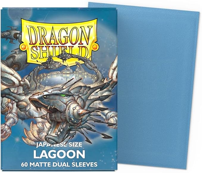 Dragon Shield - Matte Dual - Japanese Size Card Sleeves | 60 CT - Smooth & Tough Premium TCG Sleeves - Compatible with Yu-Gi-Oh, Naruto, Cardfight & Vanguard | Lagoon