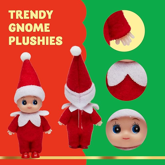 JOYIN 2 Pcs Christmas Elf Plush Doll Tiny Soft Plush Toy Doll Xmas Gift for Party Favors Party Supplies Christmas Decor, Xmas Gift