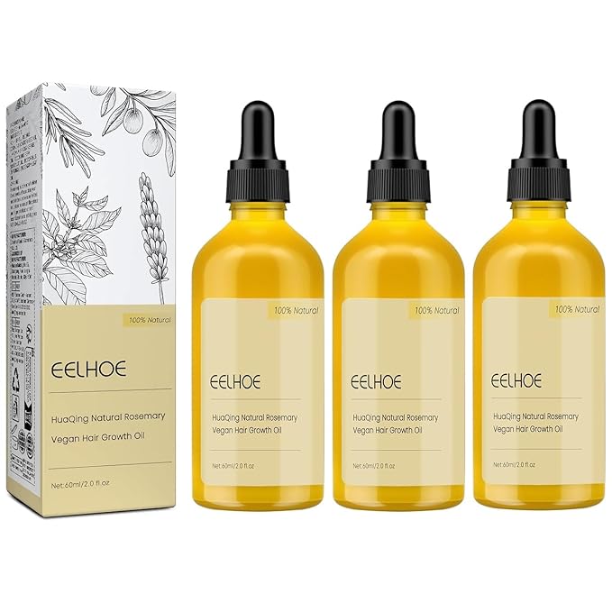 180 ML Eelhoe Hair Growth Oil, Carvenchi Natural Hair Growth Organic Rosemary Oil for Dry Damaged Hair and Growth Thin Hair