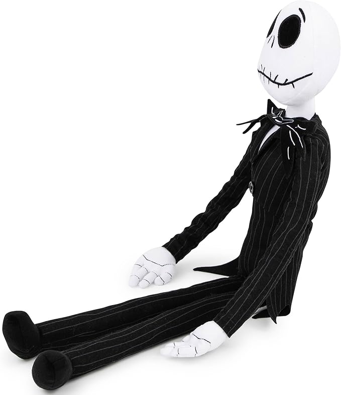 Jay Franco Disney Nightmare Before Christmas Plush Stuffed Jack Skellington Pillow Buddy - Kids Super Soft Polyester Microfiber - 27 inch (Official Disney Product)
