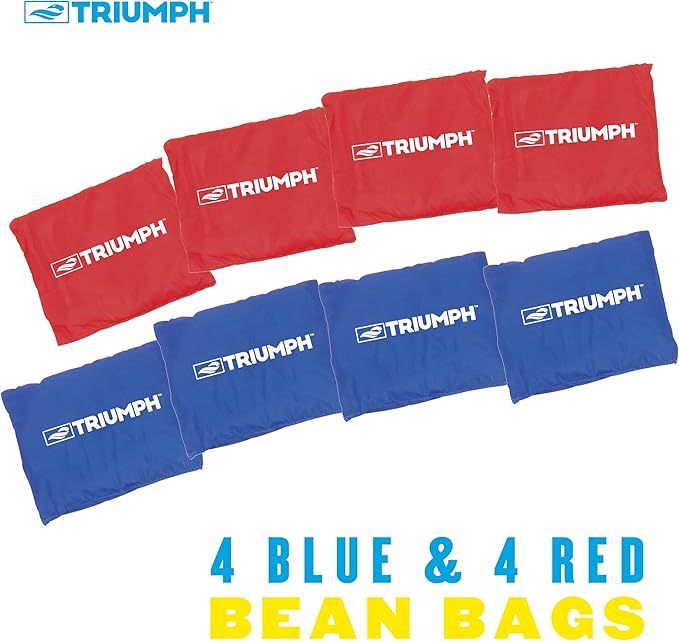 Triumph Tournament 2' x 3' Cornhole Set with 8 All-Weather Bean Bags – Durable Tailgate Game Boards for Backyard BBQs, Camping, Family Activities, and Outdoor Summer Party Fun