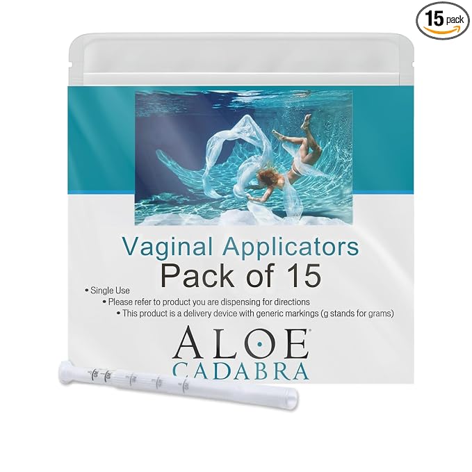 Aloe Cadabra Disposable Vaginal Applicators, Pack of 15