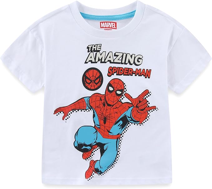 Marvel Spider-Man Boys 2 Piece Short Sleeve T-Shirt and Shorts Set for Toddlers