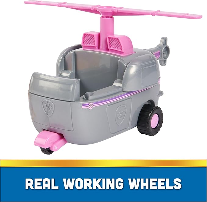 Paw Patrol, Skye’s Helicopter, Toy Vehicle with Collectible Action Figure, Sustainably Minded Kids Toys for Boys & Girls Ages 3 and Up