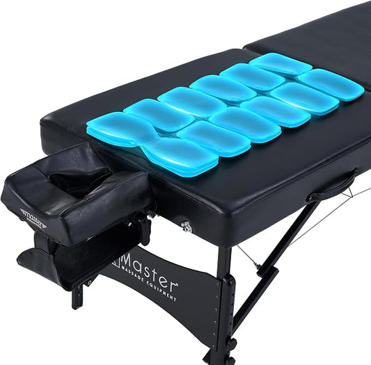 Monaco 30” Master Massage Portable Massage Table Airwave Full Body Stretching with Airbags 3D Lumbar Traction for Professional & Home Use Chiropractic Bed-Black