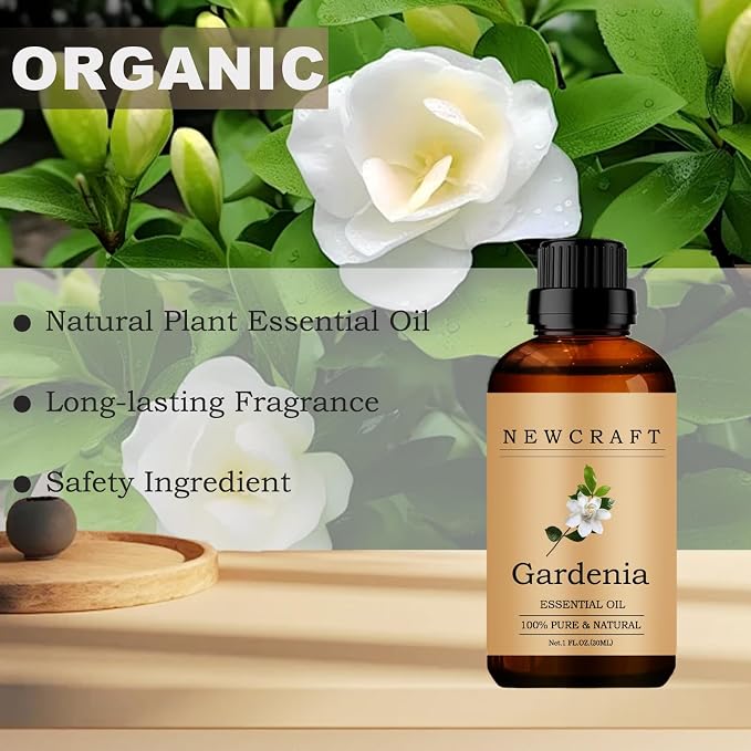 Gardenia Essential Oils, 100% Pure and Natural Essential Oil for Aromatherapy Diffuser - Gardenia/1 Fl Oz