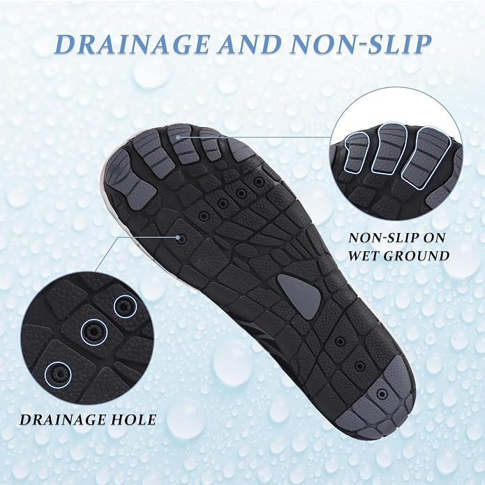 Barefoot Shoes for Women & Men, Grounded Walking Hiking Barefoot Shoes, Wide Toe Box Non-Slip Water Athletic Footwear, Comfortable Vitality Barefoot Footwear, Trail Running Sneakers Unisex