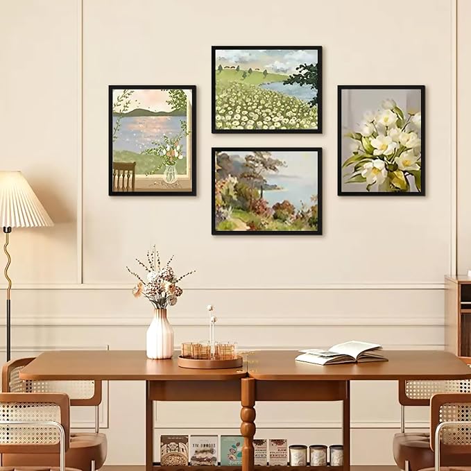 FIXSMITH 8.5x11 Picture Frame Set of 6, Black Photo Frame with HD Plexiglass, Display Pictures 5x7 with Mat or 8.5x11 Without Mat, Multi Picture Frames Collage for Wall Decor