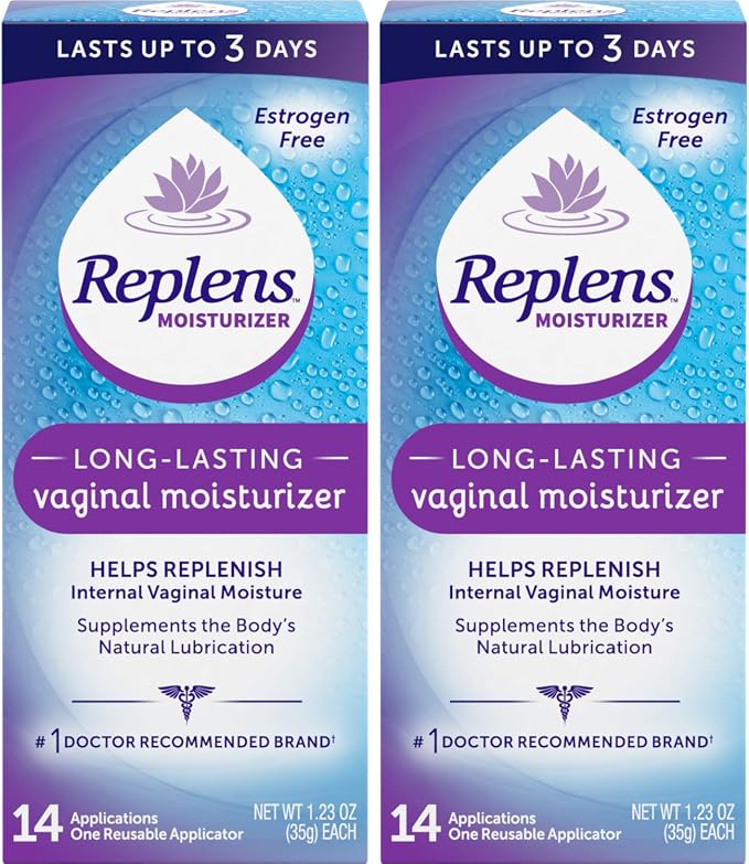Replens Replens Long Lasting Vaginal Moisturizer, 14 Applications 1.23 oz (Pack of 2)