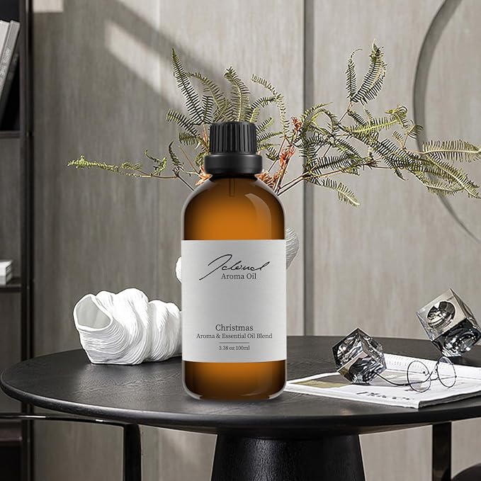 JCLOUD Christmas Essential Oil for Scent Air Machine | Hotel Scent - Pure Aromatherapy Diffuser Oil with Iris Root, Honeysuckle and Sandalwood, Home Luxury & Hotel Scents for Diffusers - 100mL