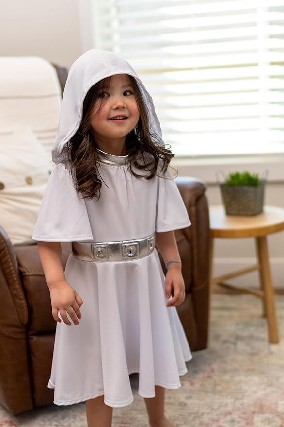 Little Adventures Galactic Princess Twirl Dress Up Costume - Machine Washable Child Pretend Play Party Dress