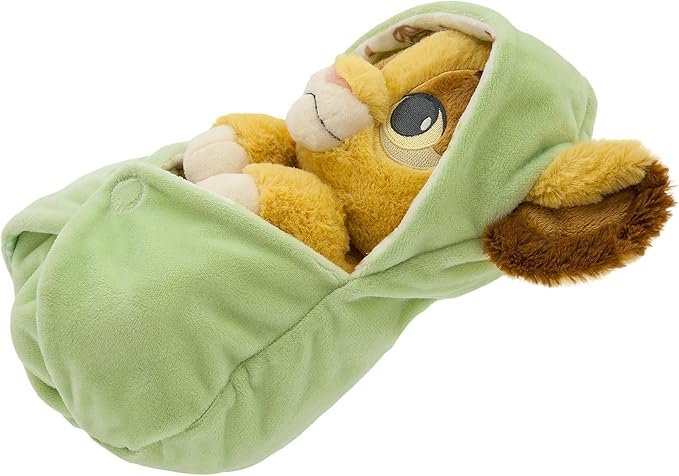 DISNEY STORE Unisex-Children Babies Collection: Simba Plush in Swaddle with Detailed Plush Features - Official Soft Toy - Stuffed Animals for Babies - Perfect for Fans & Kids