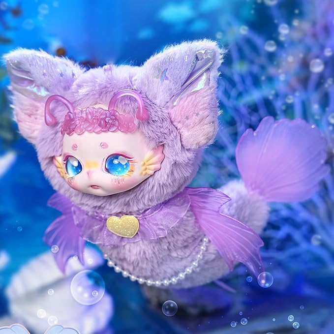 CALEMBOU Plush Doll, Dumia Deep Sea Series Stuffed Blind Box, Kawaii 1 of 6 Possible Mystery Collectible Toys Cute Mermaid Soft Animals Charm Birthday Gifts