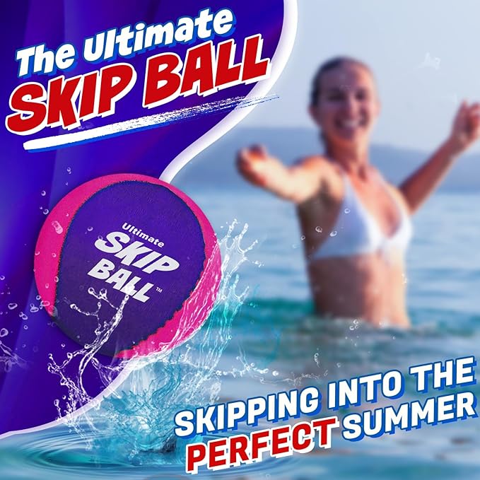 Activ Life The Ultimate Skip Ball – Water Bouncing Ball (2 Pack) Create Lasting Memories with Your Friends & Family at The Beach, Lake or Pool - Great for All Ages