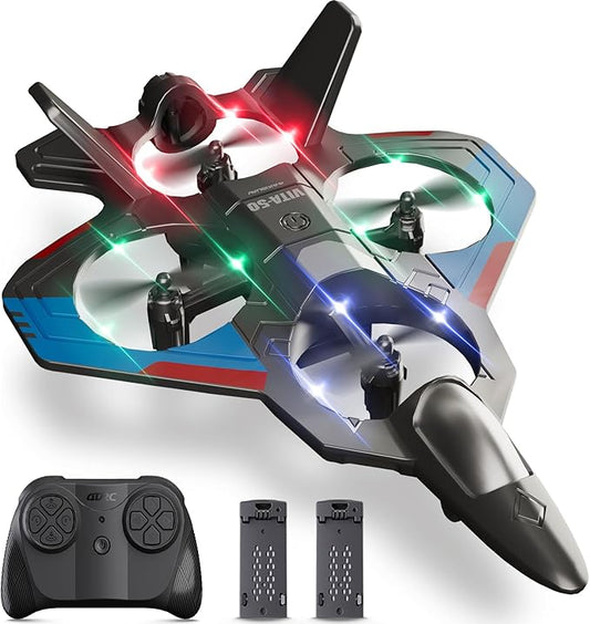 4DRC RC Planes Remote Control Airplanes for Kids 8-12 12-16, Foam Remote Control Planes for Kids Adults Beginners, Remote Control Helicopter Fighter Jet Drones for Kids Adults, 360° Flip Easy to Fly