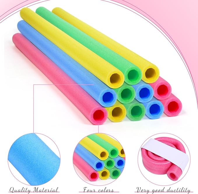 Gemscream 12 Pcs Trampoline Pole Foam Sleeve 35.4" Length 2026 Upgrade Materials Waterproof Trampoline Poles Cover Replacement for Outdoor Accessories