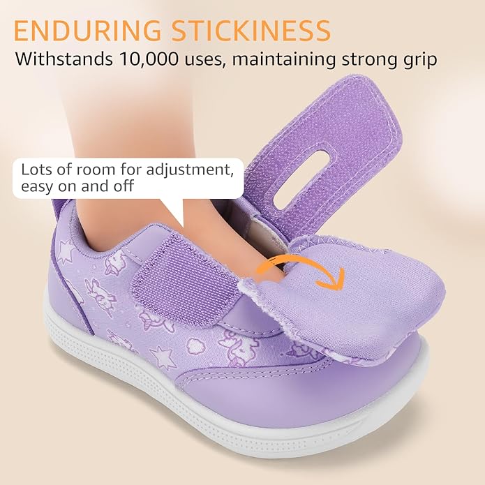 Wide Toe Box Toddler Shoes Zero Drop Boys Girls Barefoot Shoe Non-Slip Little Kids Sneakers for First Walking