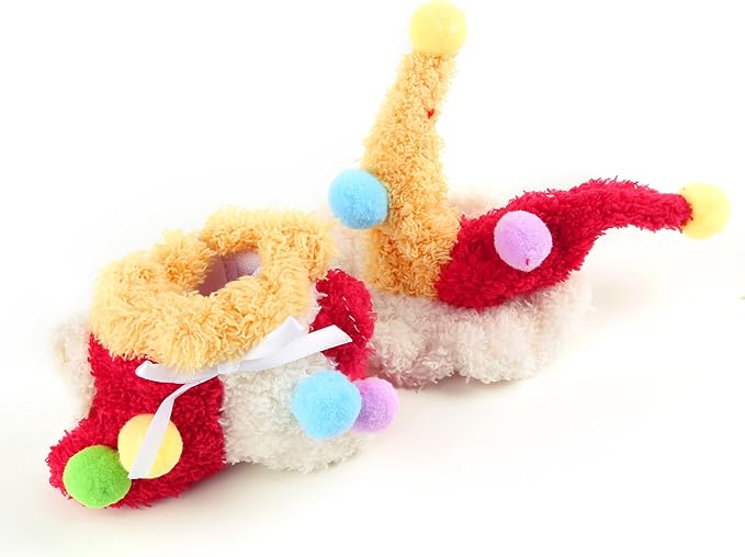 Plush Doll Clothes for Labubu - Cute Animal 17cm Doll Clothing, Premium Doll Accessories Clothes for Collectors or Display - Kawaii Clowns with Colored Balls Costume (No Dolls)
