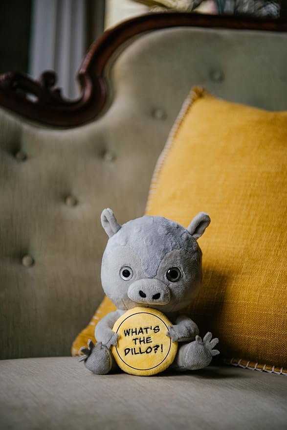 Armadillo Plushie - What's The Dillo? Sassy Armadillo Plush, Gift for Animal Lovers, Cute Plush Toy for Gifting