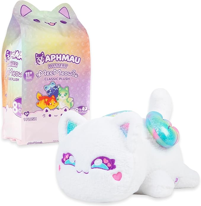 Aphmau MeeMeows 11” Classic Mystery Plush, Elemental, YouTube Minecraft Gaming Channel, Plush Mystery Box, Blind Box, 1 of 8 Possible Elemental MeeMeows, Official Merch