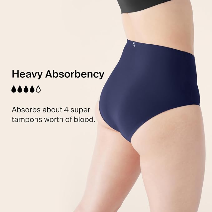 KNIX Super Leakproof High Rise Period Underwear for Women, Machine Washable, Reusable (1 Pack)