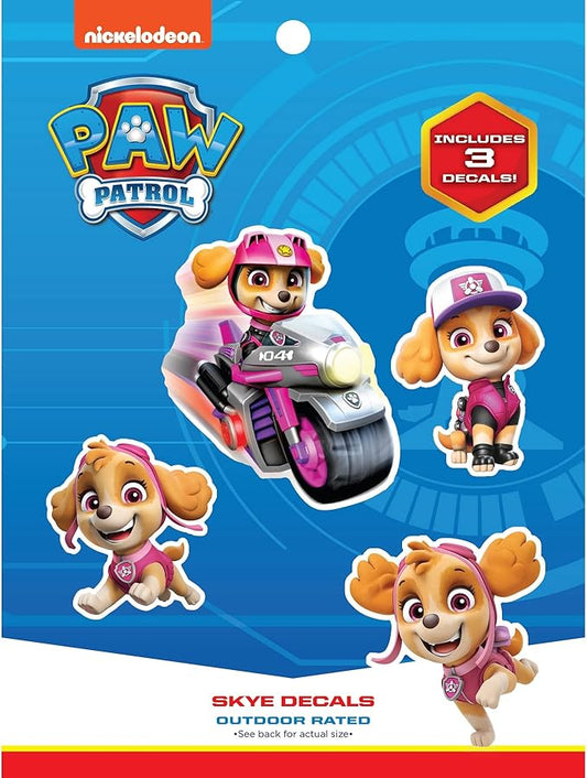 Paw Patrol Skye Decals - Set of 3 Skye Stickers for Kids and Adults - Vinyl Decals for Laptop, Tumbler, Water Bottle, Vehicles - Nickelodeon Stickers