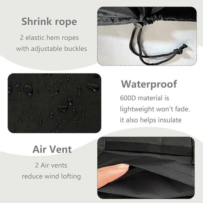 Toddler Slide Cover,Fit to Hide and Seek Climber,Waterproof Dust Proof Anti-UV Outdoor playset toy Cover,Cover only